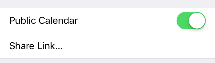 iCloud calendar share link